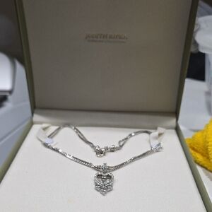 Judith Ripka 925 Sterling Silver Heart Necklace